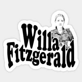 Willa Fitzgerald graphic illustration design Sticker